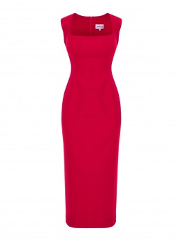 Rochie rosie de cocktail